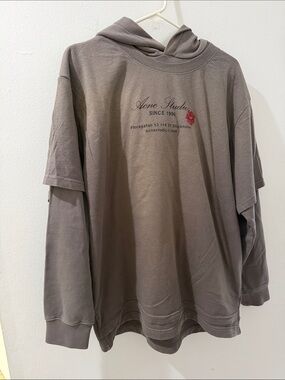 Acne Studios double layered hoodie XXS